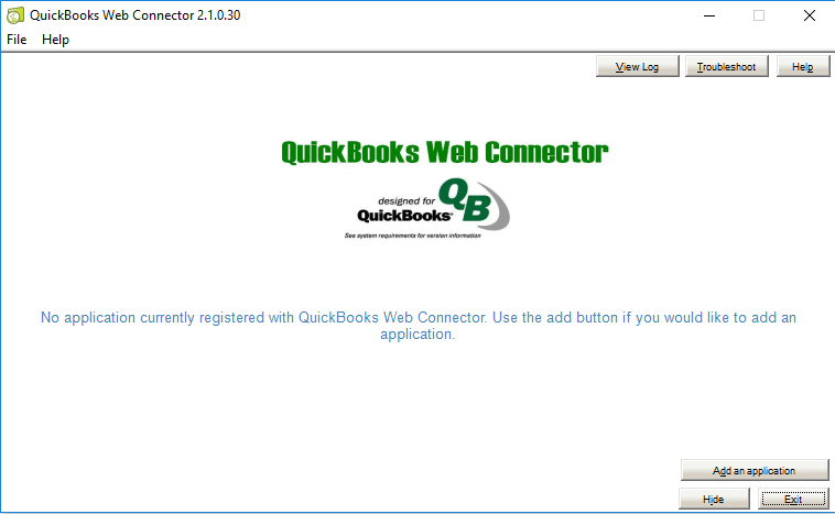 Run QuickBooks Web Connector